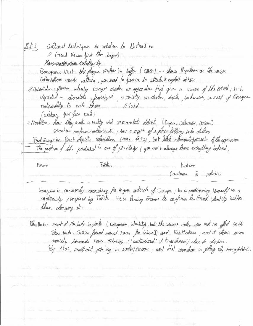 Lecture 3 · Cubism, page 1