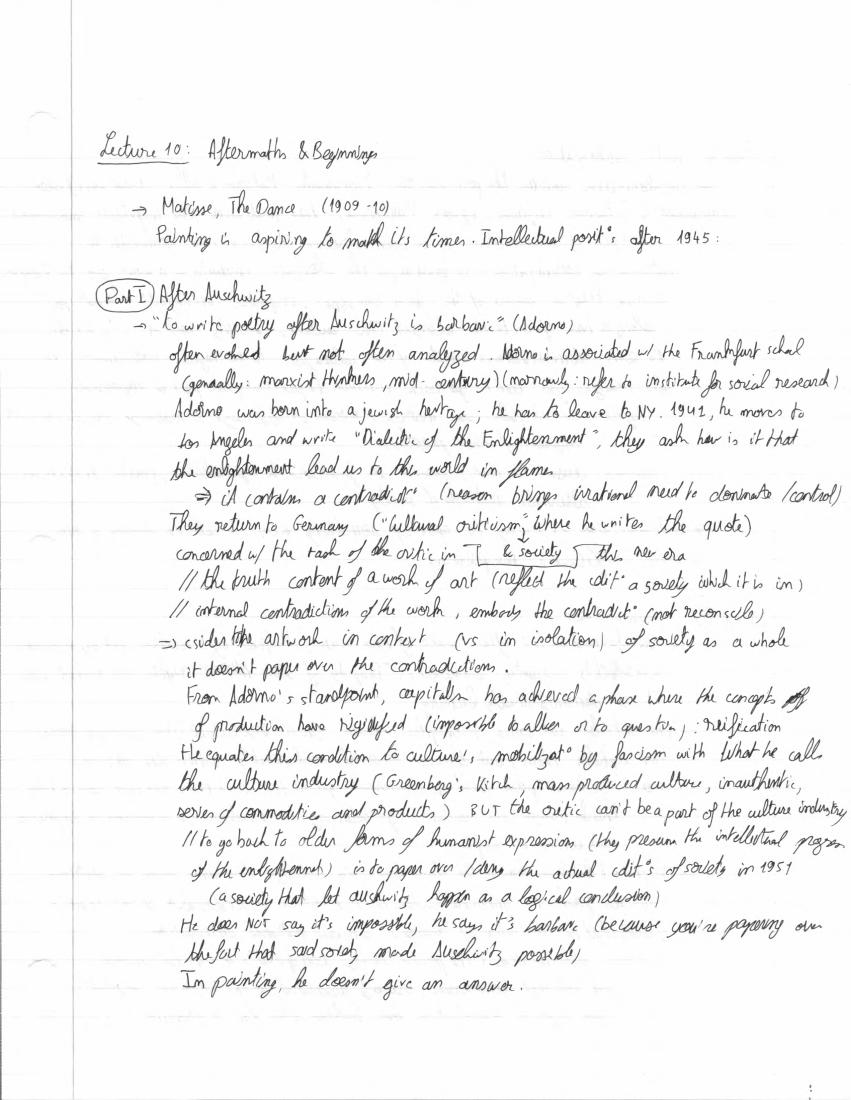 Lecture 10 · Aftermaths, page 1