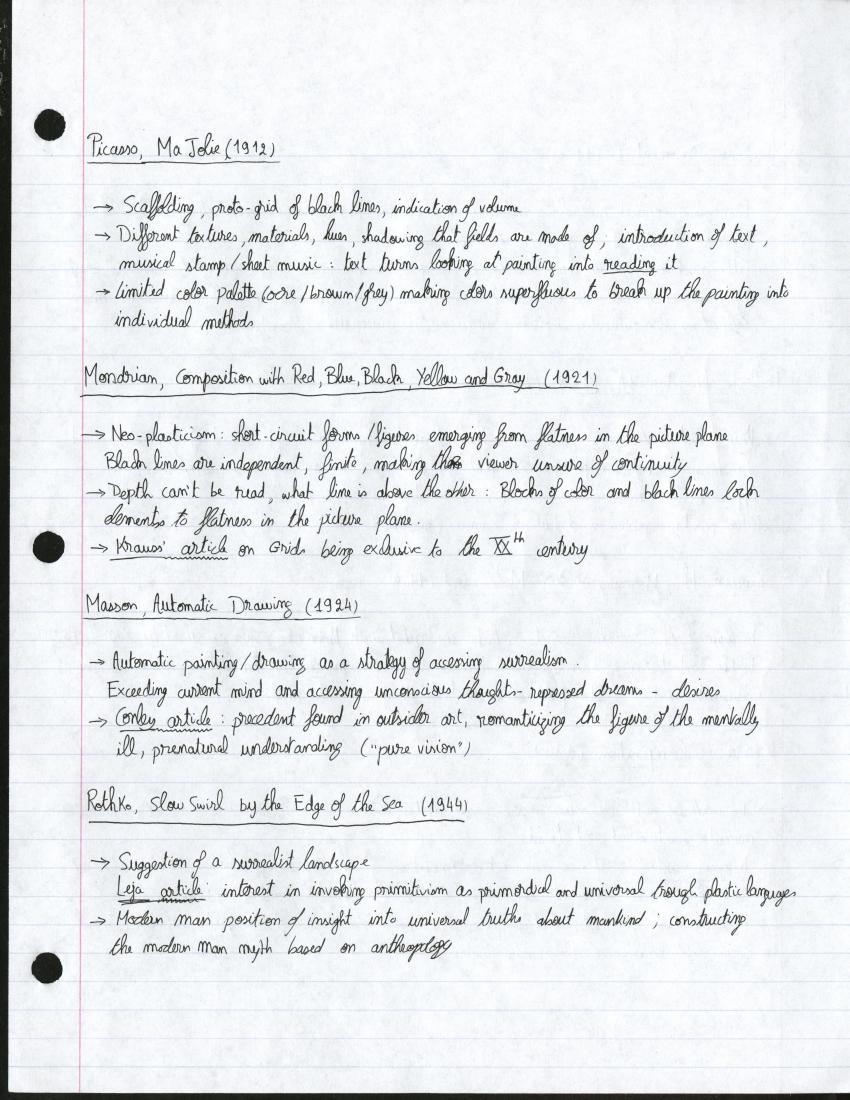 Final, memorized, page 1