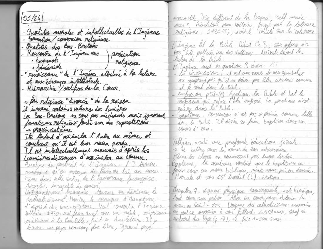 Notes: Lumières, page 4