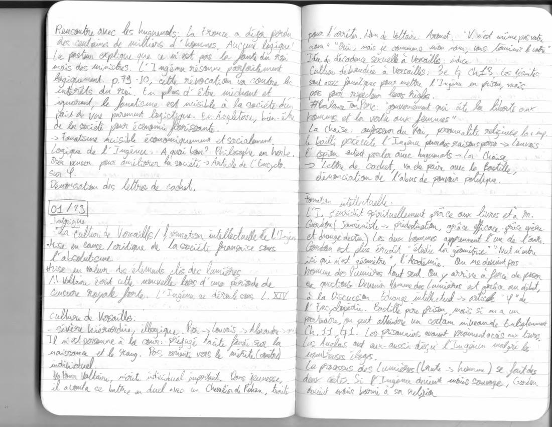 Notes: Lumières, page 5