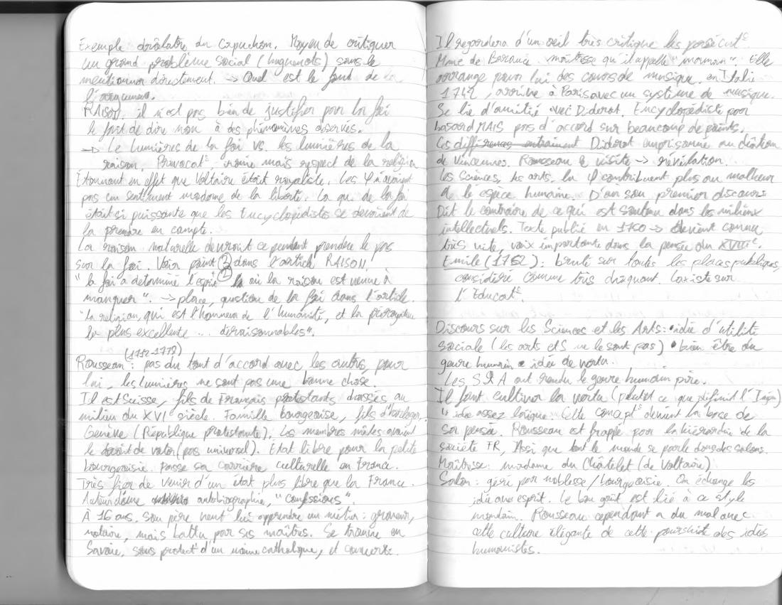 Notes: Lumières, page 9