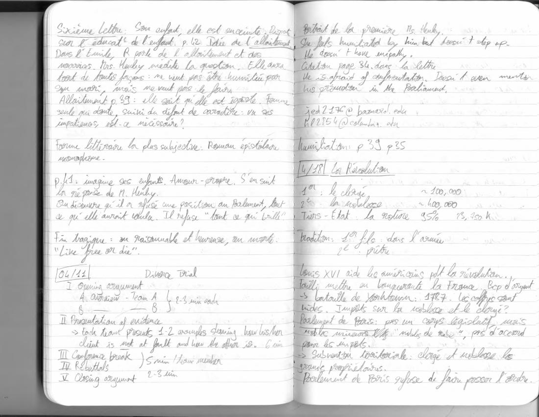 Notes: Lumières, page 18