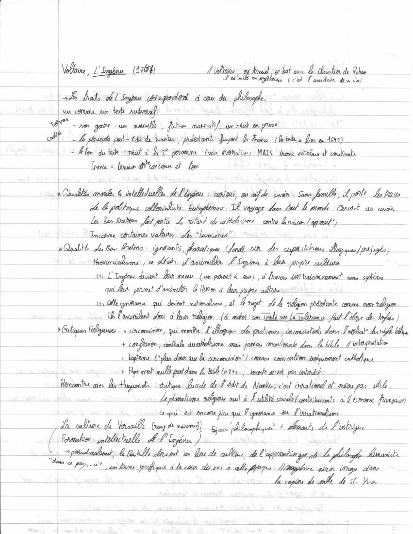 Notes: Lumières, page 23