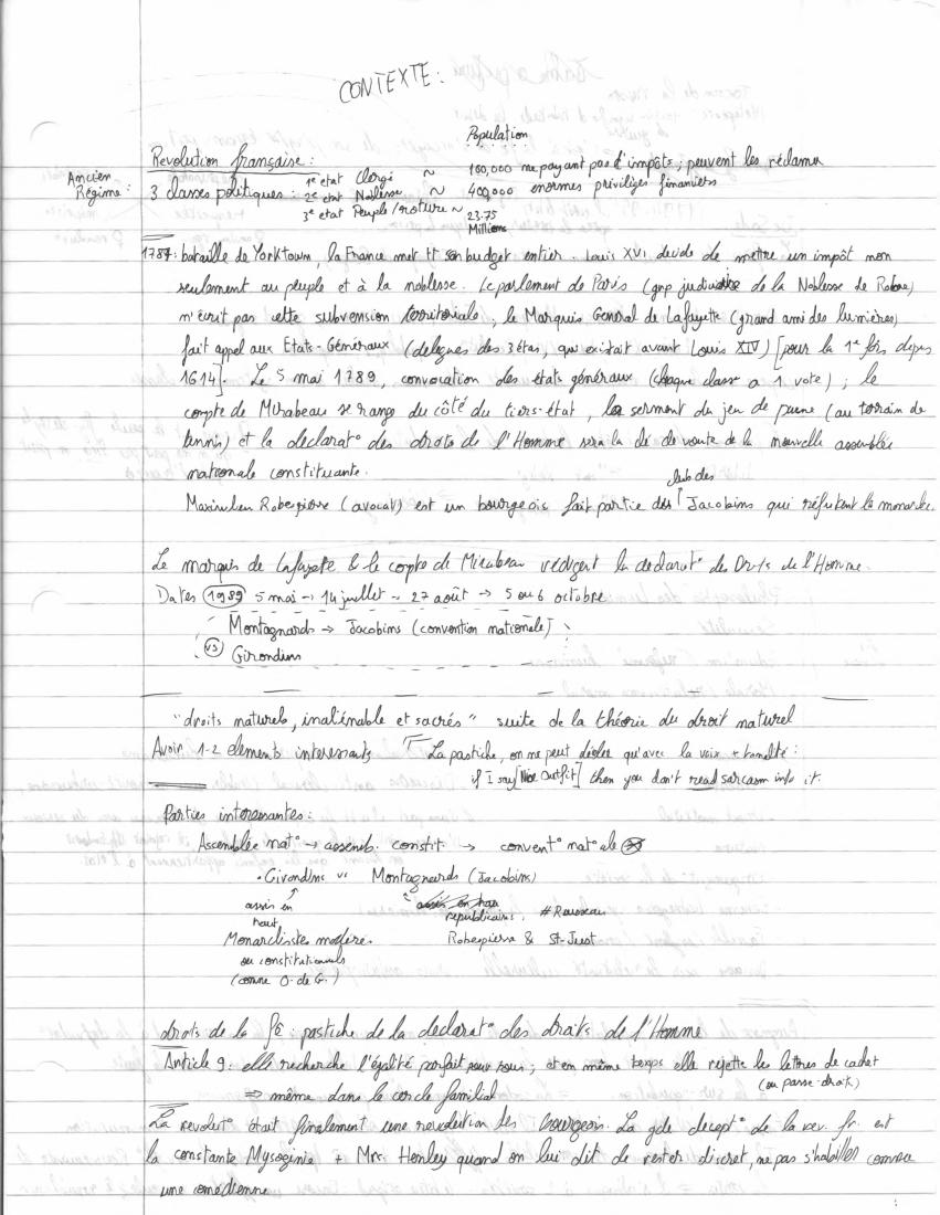 Notes: Lumières, page 30