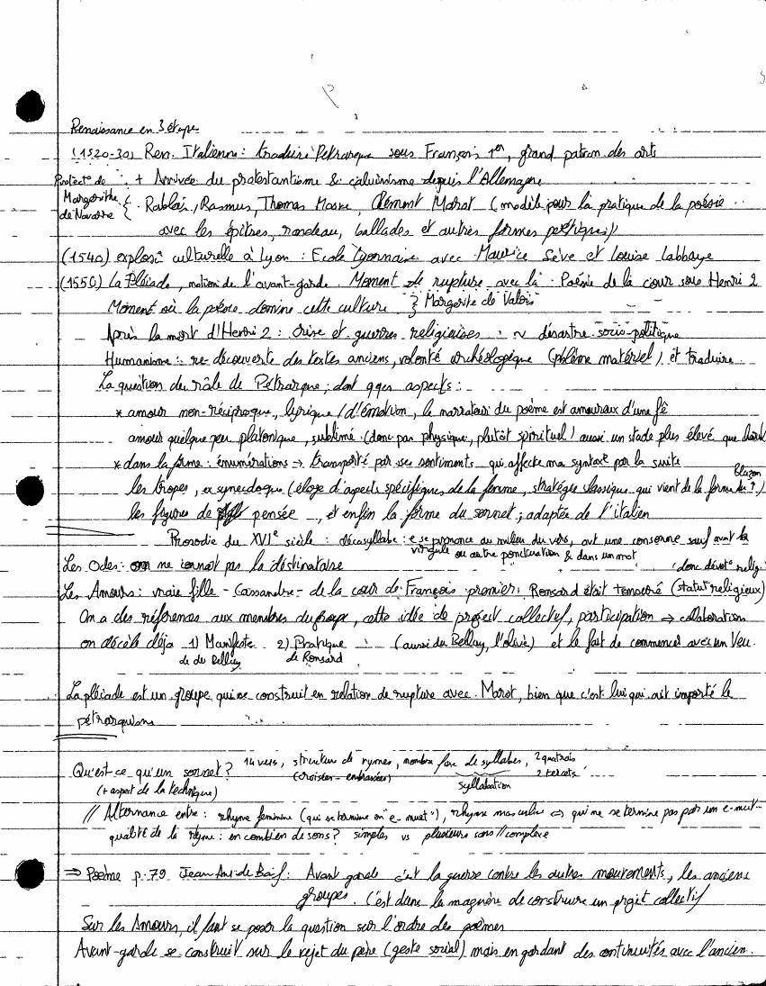 Avant-Garde notes, page 3