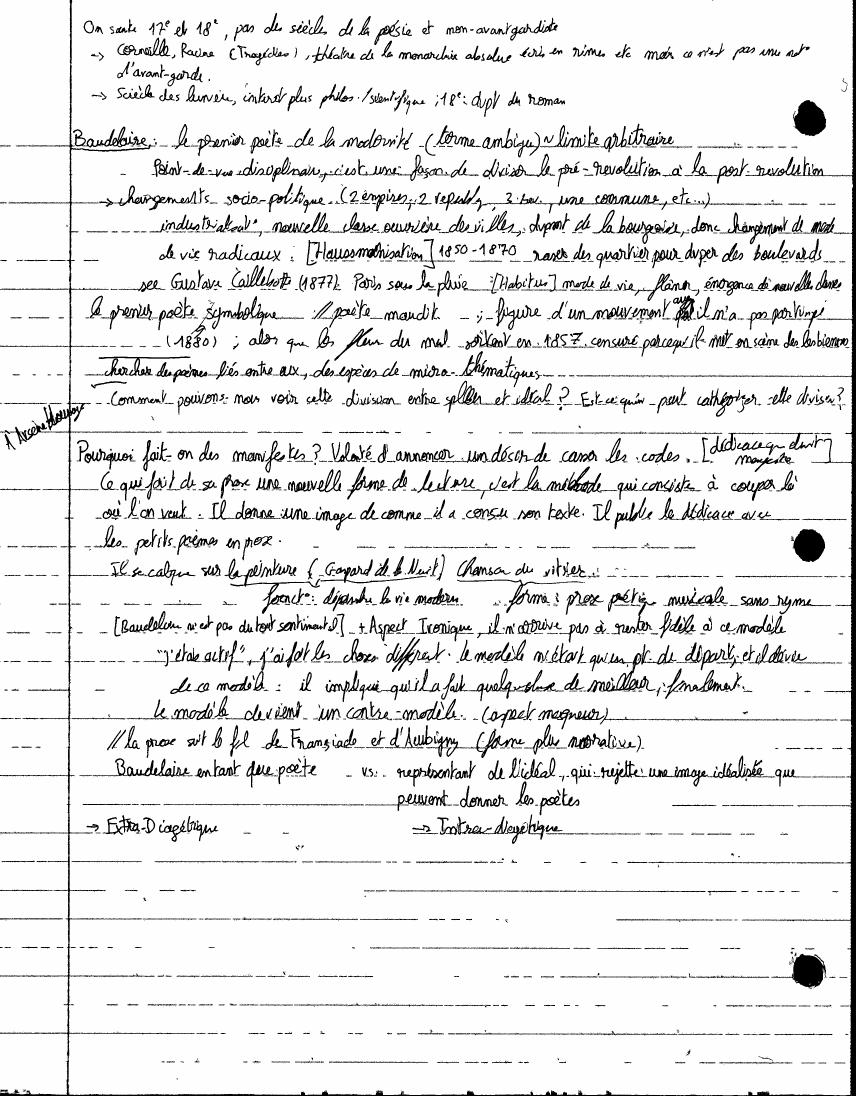 Avant-Garde notes, page 4