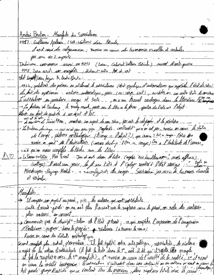 Avant-Garde notes, page 6