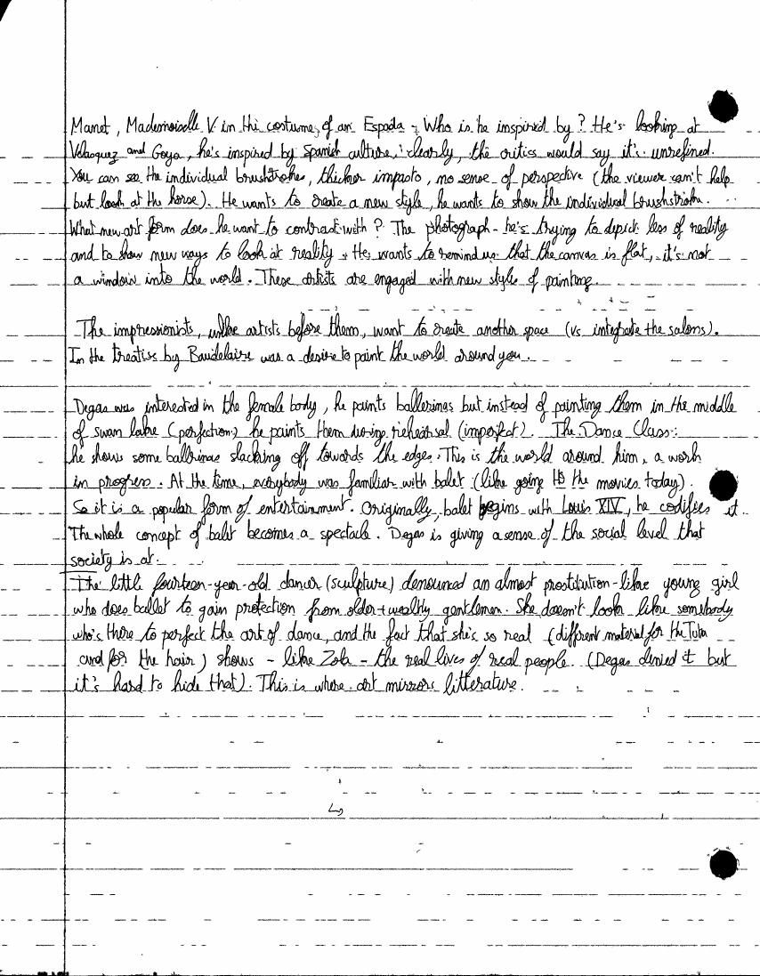 Avant-Garde notes, page 10