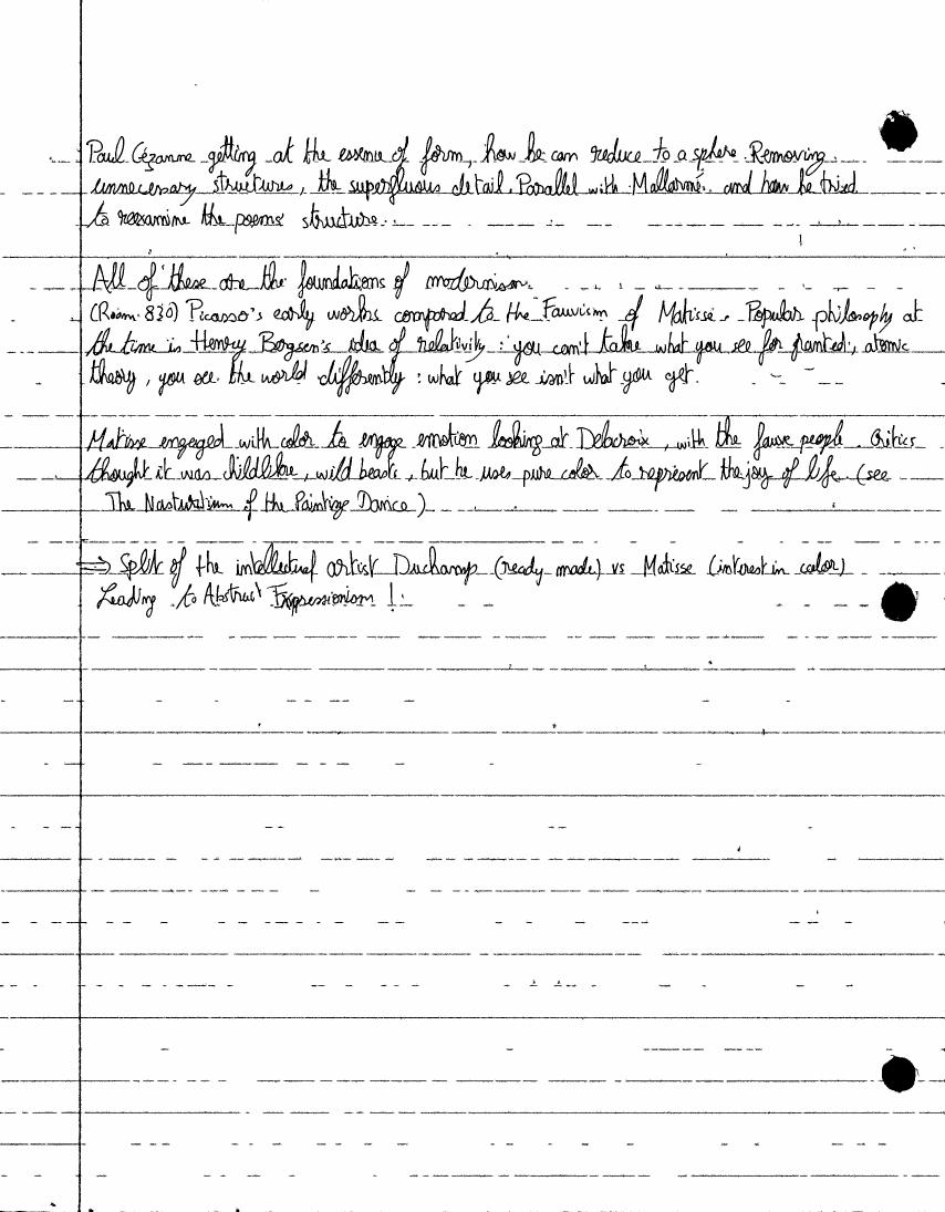 Avant-Garde notes, page 12