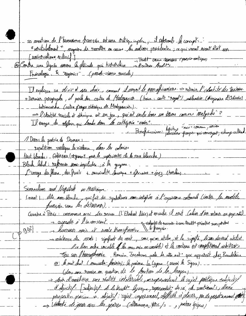 Avant-Garde notes, page 15