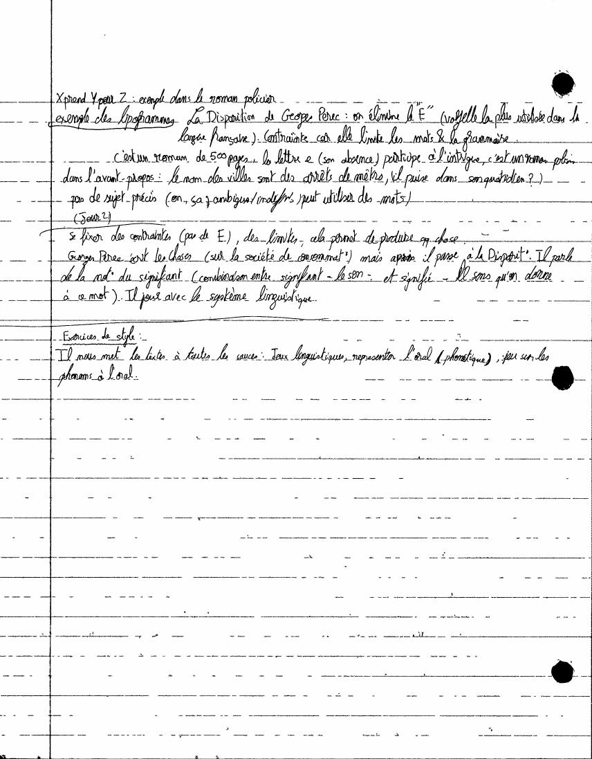 Avant-Garde notes, page 18