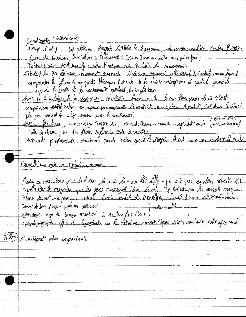 Avant-Garde notes, page 19